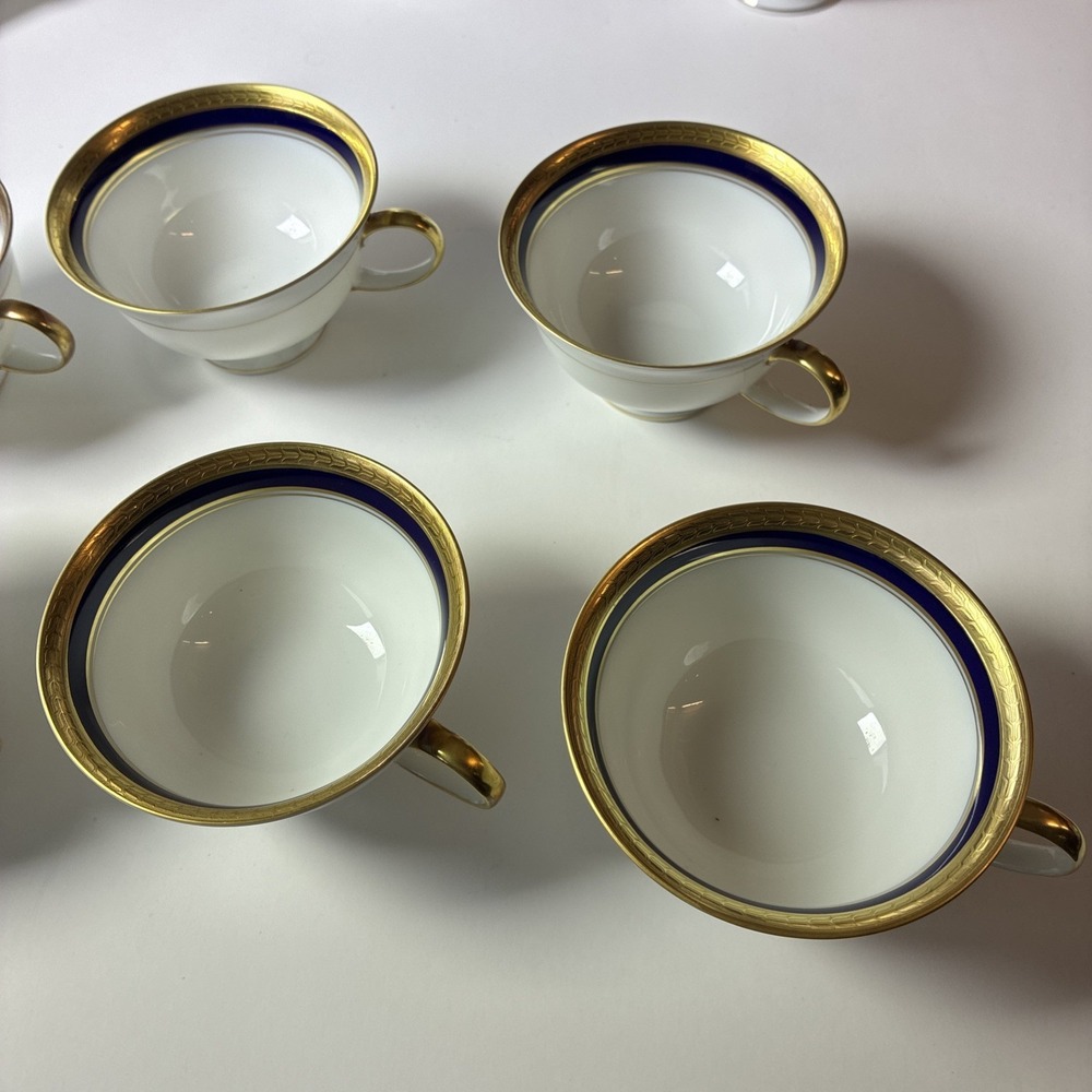 Rosenthal Germany EMINENCE COBALT BLUE & GOLD Set of 11 Tea Service Partial (20F - Picture 15 of 16
